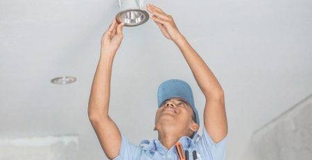 lắp đặt đèn led