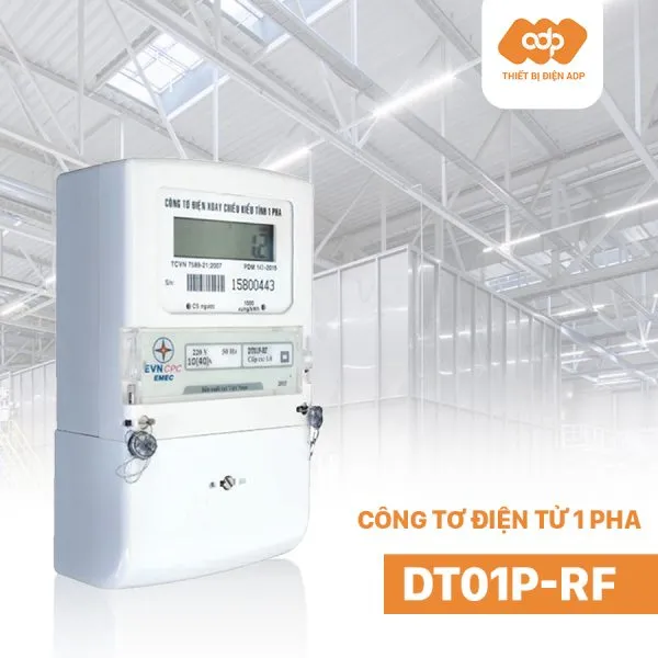 đồng hồ điện 1 pha dt01prf